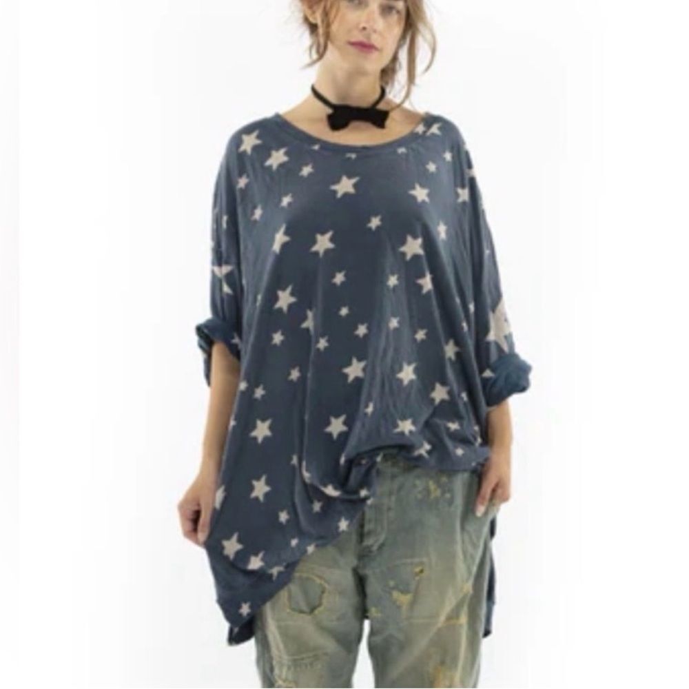 Magnolia pearl women’s one size oversize galaxy Francis sweatshirt pullover RARE